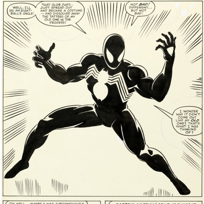 Spider-Man’s black costume origin art reaches $3.36M