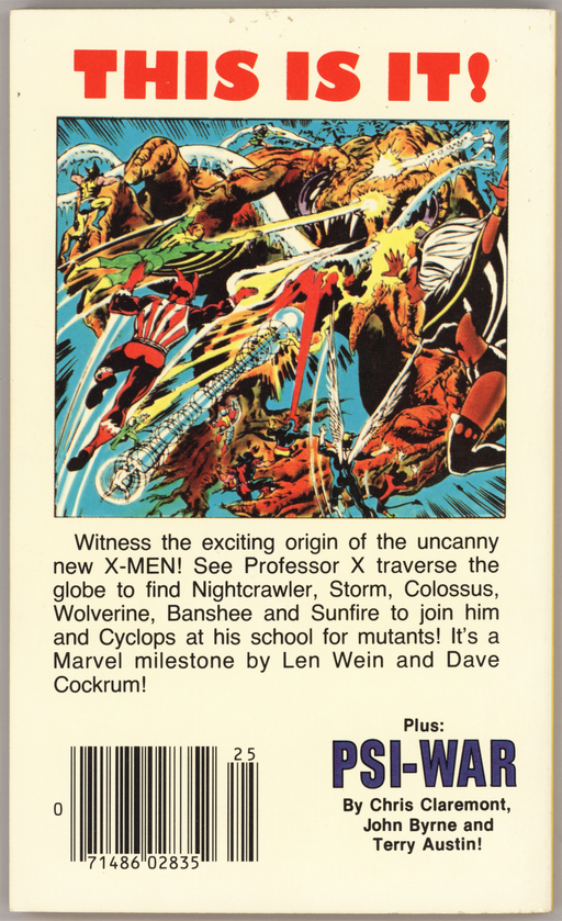 Marvel Comics Illustrated Version Of The Uncanny X-Men 
