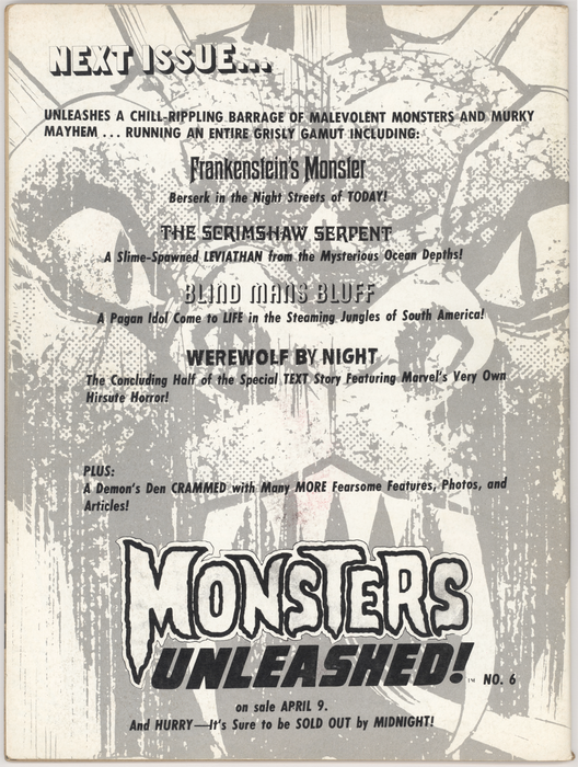 Monsters Unleashed #5