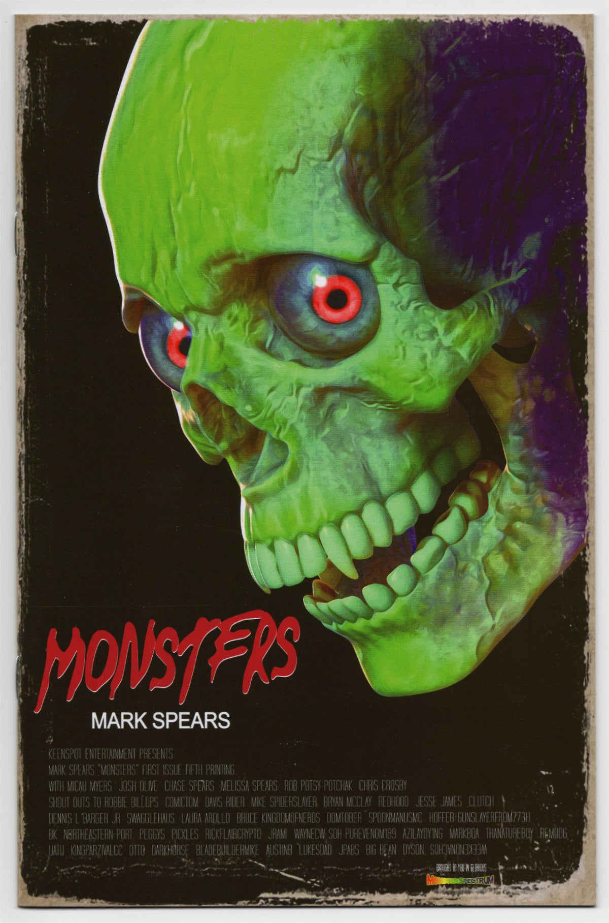 Mark Spears Monsters #1 (9.4) 5th Print — Hero Trader