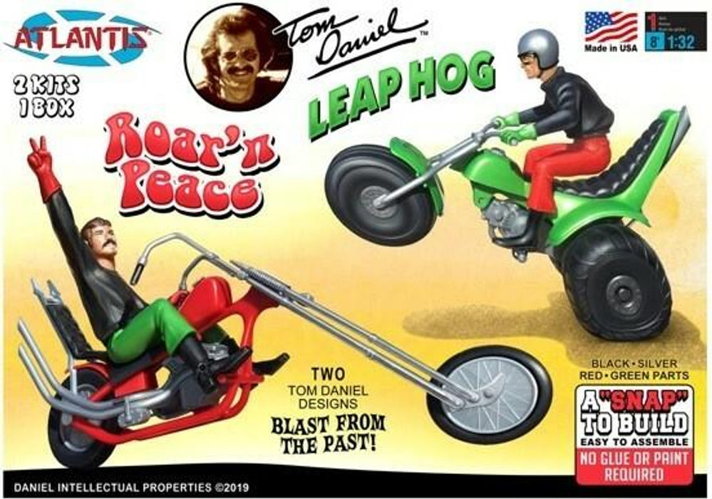1/32 Atlantis Models Tom Daniel's Roar N Peace Motorcycle & Leap Hog 3 Wheeler (Snap) (formerly Monogram)
