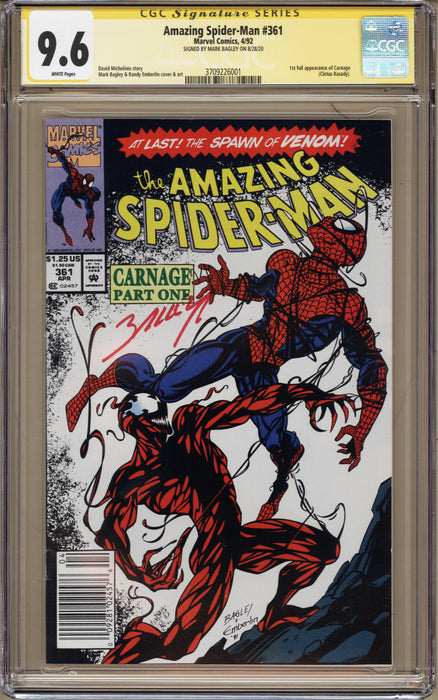 Amazing Spider-Man #361 CGC SS (9.6)