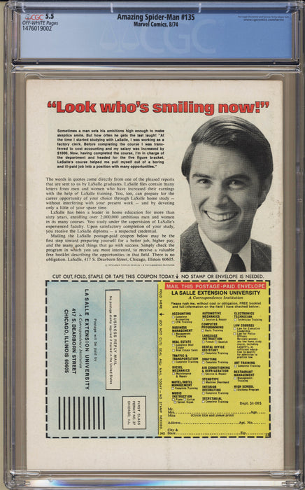 Amazing Spider-Man #135 CGC (5.5)