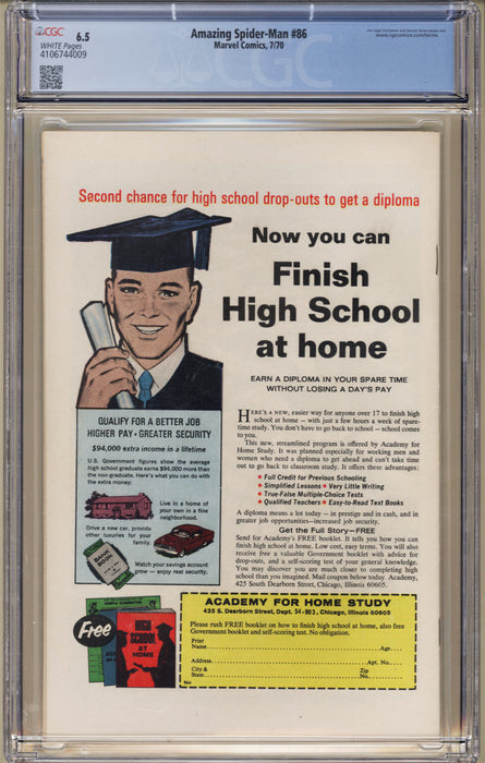 Amazing Spider-Man #86 CGC (6.5)