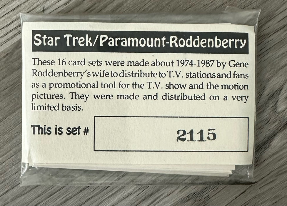 Star Trek/Paramount - Roddenberry Card Set