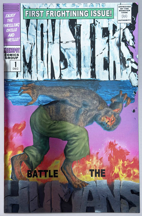 Mark Spears Monsters #1 (9.6) Holofoil 3rd Print limited to 50