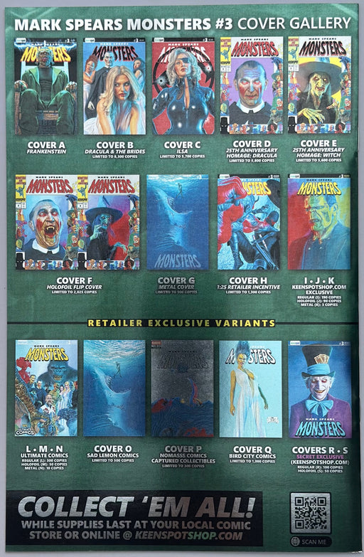 Mark Spears Monsters #3 (9.2) Holofoil