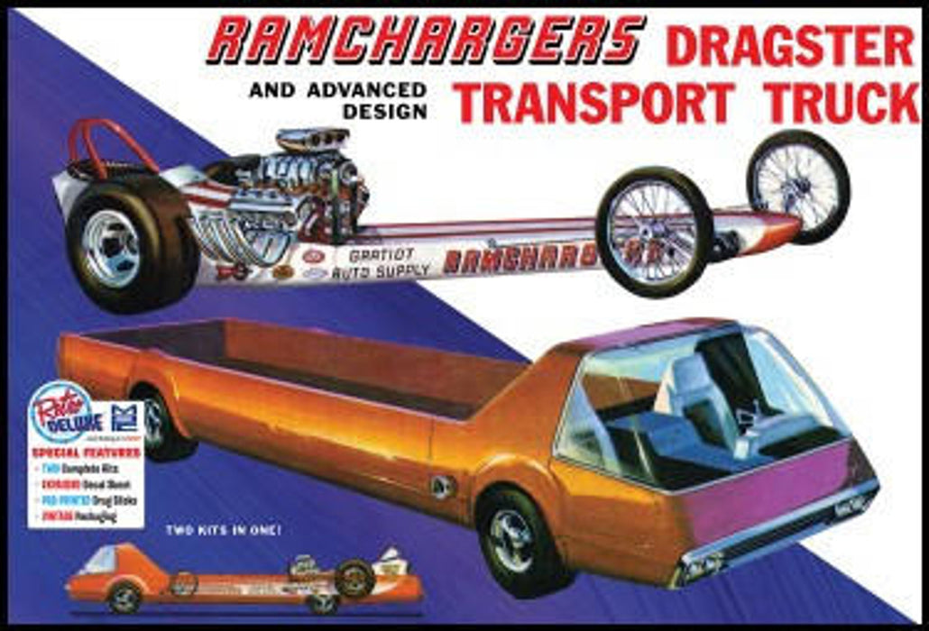 1/25 MPC Ramchargers Dragster & Transporter Truck