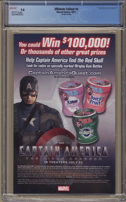 Ultimate Fallout #4 CGC (9.8) 2nd print